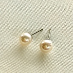 国産アコヤ本真珠一粒ピアス、イヤリング