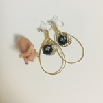 golden  circle earrings 