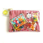 再再販・ちいさな駄菓子屋さんのミニポーチ◎あか