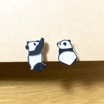 子パンダイヤリング