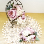 コサージュ フラワーコサージュ ローズコサージュ セレモニーコサージュ lavender mauve