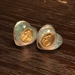 ぷっくりハートピアス