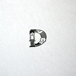 abarayam画：アルファベットはんこ『D』