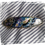 【再販】 宇宙の海を泳ぐクジラ  バレッタ 「サマコレ」