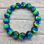 ケラマブルー 蓄光  ホタル石 12mm ブレスレット