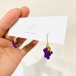 大人なぶどう ピアス/イヤリング