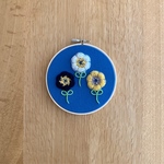 刺繍枠のウォールデコ❇︎タティングレースの壁掛け