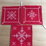 モロッコ刺繍 コースター 3枚セット