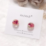 小さなローズのレジンピアス❤︎