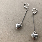 ハートのシンプルピアス