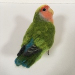 ※専用ページです※まつかぜ様のコザクラインコちゃん♪実物大です。羊毛フェルト