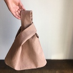 くったりとした帆布の手さげ/サンドベージュ