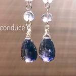 Iolite.アイオライトピアス