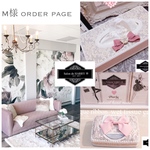 M様ページ🎀ピンクグレーインテリア🖤立体リボン5点❤︎メイクボックス ティッシュケース シルコットケース ダストボックス