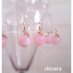 ガラスの林檎🍎ノンホールピアス[両耳用]