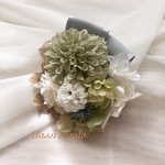 mint green natural コサージュ