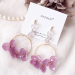 パープルアナベル❤︎リングピアス／イヤリング
