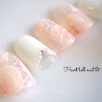 ☆再販☆ウエディングに☆繊細ローズネイル（ウエディングネイル/ローズ/フラワー/パーティ/前撮り）