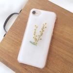 mimosa 押し花iPhoneケース/押し花ケース