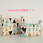 ☆kenta153さま専用ページ☆ぬのはこ＆ちいさいはこ☆キラキラトライアングル生成×ピンク