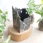 縦ビルブラック②＊植木鉢、キャンドルホルダー
