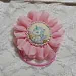 シフォンフラワー♡くるみボタン♡ユニコーンC
