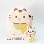 招き猫ポーチと招き猫さん