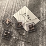 ♡再販♡ピアス▷クリアスクエア