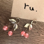さくらんぼピアス