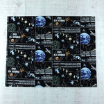 40×50ｃｍランチョンマット（045）宇宙　天体観測　黒