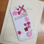 iphone　押し花ケース【cherryさまオーダー品 】