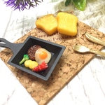  ミニチュア☆モーニング スキレット 食パン