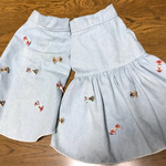 小型犬用*小さなリボンのデニムシャツ