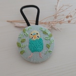 【刺繍】セキセイインコのヘアゴム