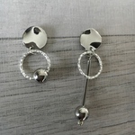 大人シンプル 金属アレルギー対応 樹脂ポストピアス 樹脂ピアス