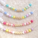 彫刻名入れおしゃぶりホルダー♡