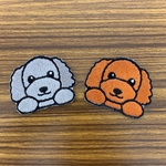 プードルちゃんの刺繍ワッペン