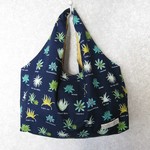 多肉植物柄のエコバッグ風トート