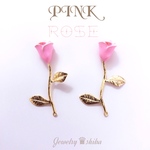 PINK ROSE charm 🌹︎🌹 2pcs ピンク ローズ チャーム