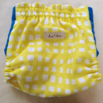 おむつカバーＭ *北欧風チェックyellow* 