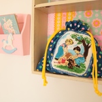 * ラプセニ *　砂場遊びの子どもたち　巾着　♡世界にひとつ♡