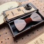 木の蝶ネクタイ #Marron corduroy