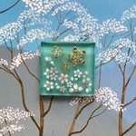 桜　帯留め　ブローチ