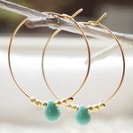 Hoop pierce turquoise