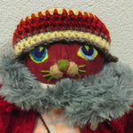 mosico3さま専用　着せ替え猫にゃ　77番　赤猫ちゃん