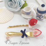 【受注制作】再販3 Juicy ! fresh strawberry hairpin