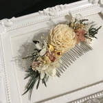 【再販】髪飾り*  ナチュラル フラワー ヘアコーム/結婚式/お呼ばれ/ヘアアクセ
