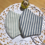 331 [2色展開]ストライプ柄 おしゃれなマスク marikoro