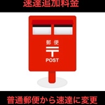 速達追加料金(普通郵便から速達に変更)