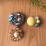 春色ビーズ刺繍＊クリアリング